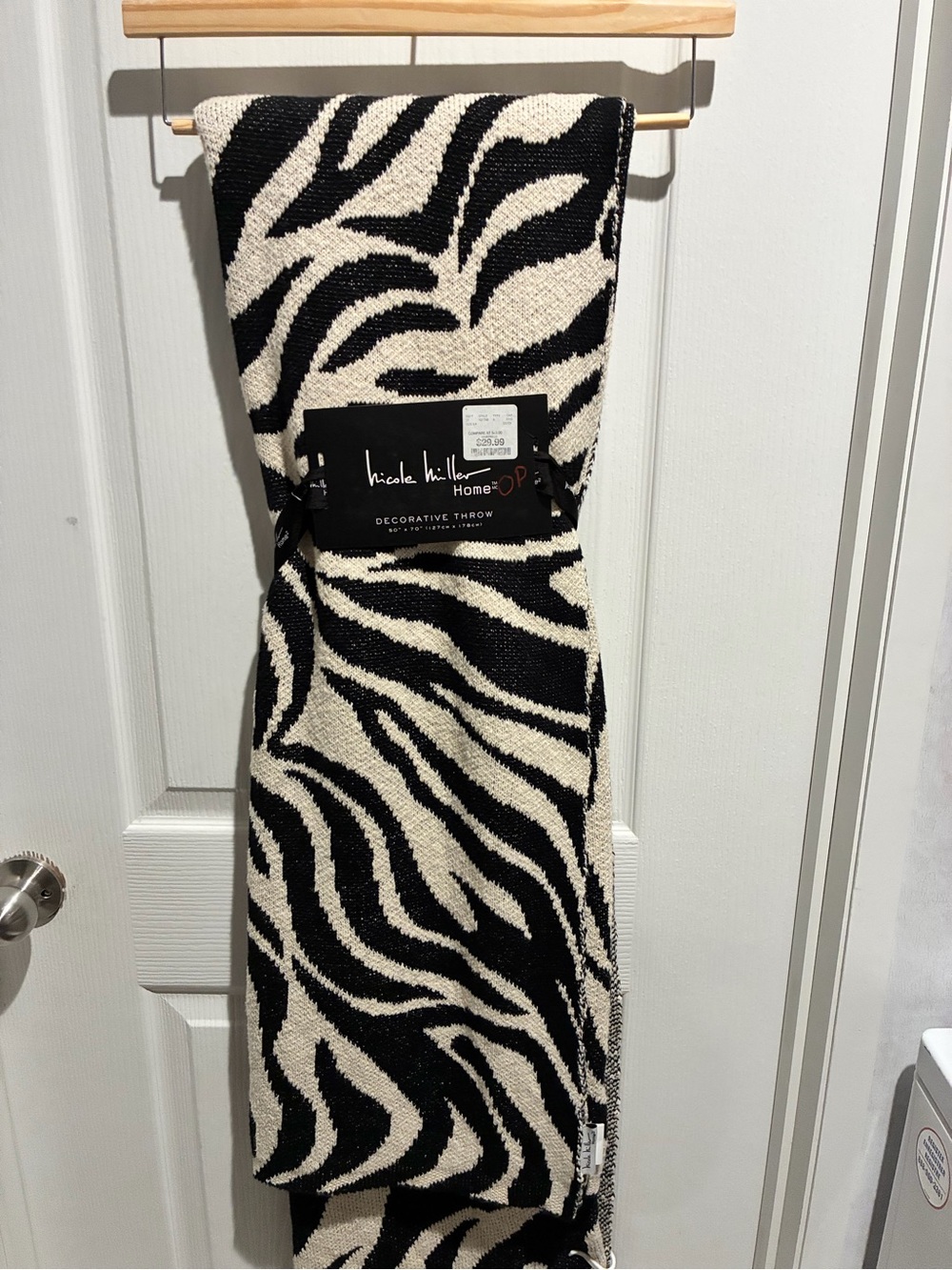 Nicole Miller Decorative Throw BNWT